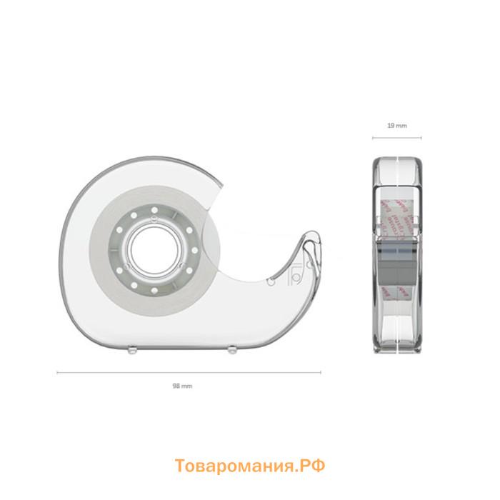 Клейкая лента канцелярская, 12 мм х 25 метра, ErichKrause Crystal, суперпрозрачная, в диспенсере, блистер