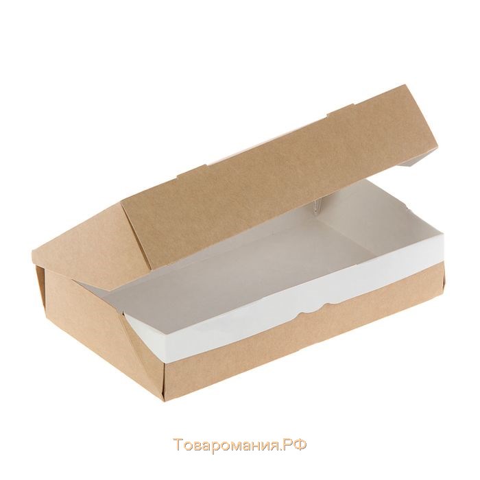 Коробка складная, крафт, 17 х 7 х 4 см, 0,5 л