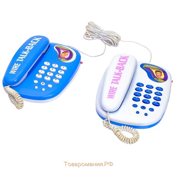 Телефон «Давай поговорим», в наборе 2 телефона, МИКС