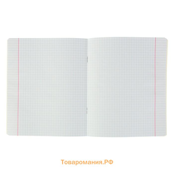 Тетрадь 12 листов в клетку ErichKrause «Классика», обложка мелованный картон, жёлтая