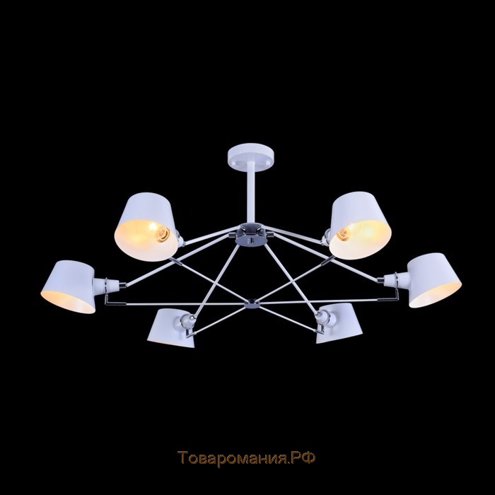 Люстра Abigail 6x40Вт E14, белый 100x100x43 см