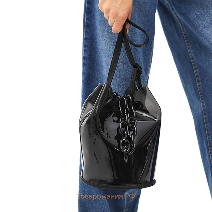 Цепочка для сумки, пластиковая, 17 × 23 мм, 120 см, цвет бежевый