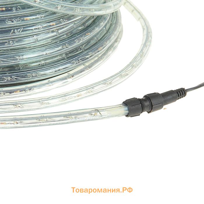 Световой шнур Lighting 13 мм, IP65, 100 м, 36 LED/м, 220 В, 2W, постоянное свечение, свечение зелёное