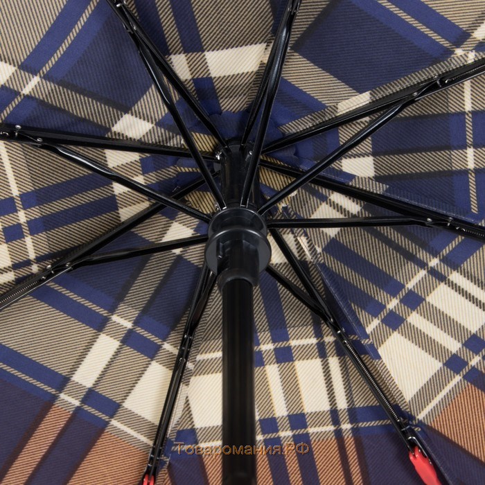 Зонт автоматический «Сдержанность», 3 сложения, 8 спиц, R = 48/55 см, D = 110 см, цвет МИКС