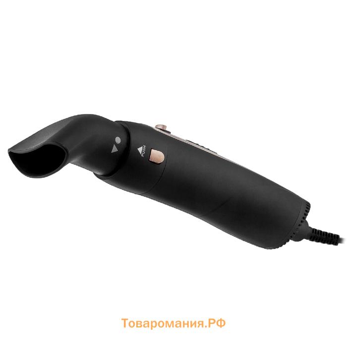 Фен-щётка BRAYER 3131BR, 1200 Вт, 2 скорости, 3 температурных режима, 3 насадки, чёрная