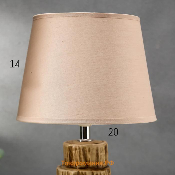 Лампа настольная 16025/1 E14 40Вт коричневый 20х20х33,5 см RISALUX