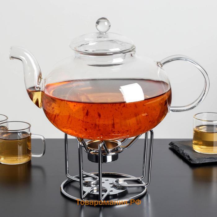 Подставка для чайника со свечкой «Романтика», 11,5×11,5×9 см