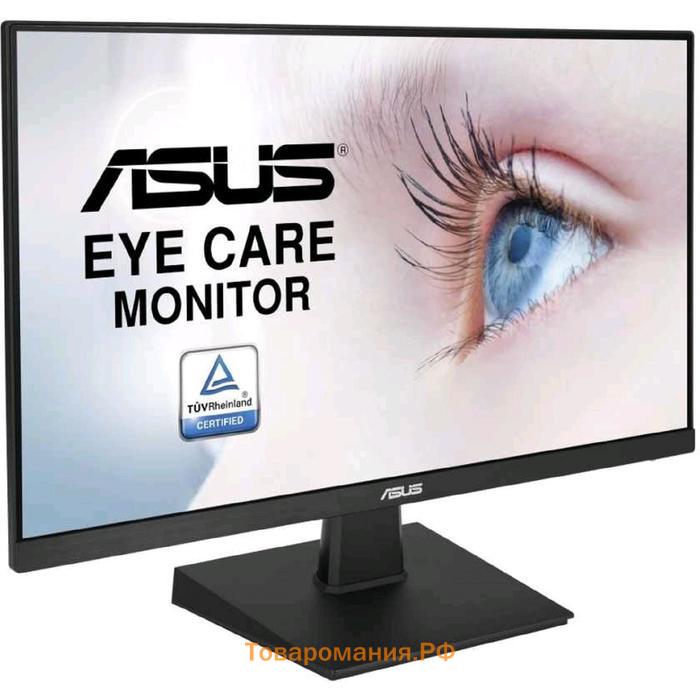 Монитор Asus Gaming VA24EHE 23.8", IPS, 1920x1080, 75Гц, 5мс, VGA, DVI, HDMI, чёрный