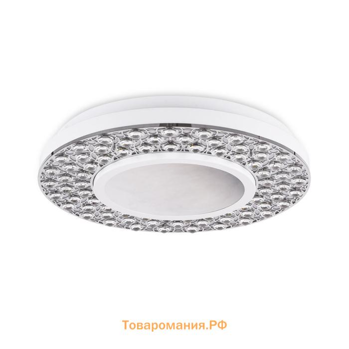 Светильник Ambrella light Ice, 102Вт LED, 7650лм, 3000-6400K, цвет хром, белый с ПДУ