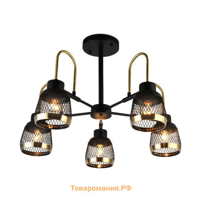 Люстра Ambrella light Traditional, 5x40Вт E27, цвет бронза, чёрный