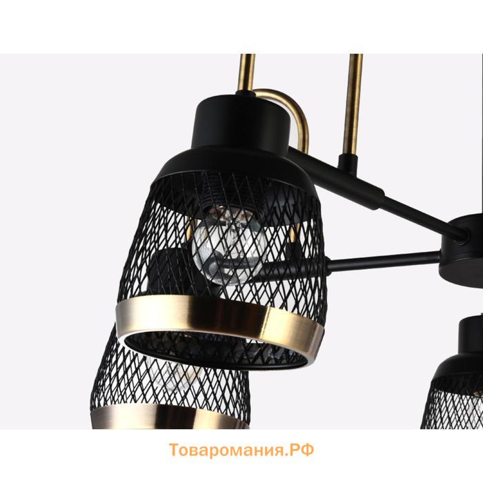 Люстра Ambrella light Traditional, 5x40Вт E27, цвет бронза, чёрный