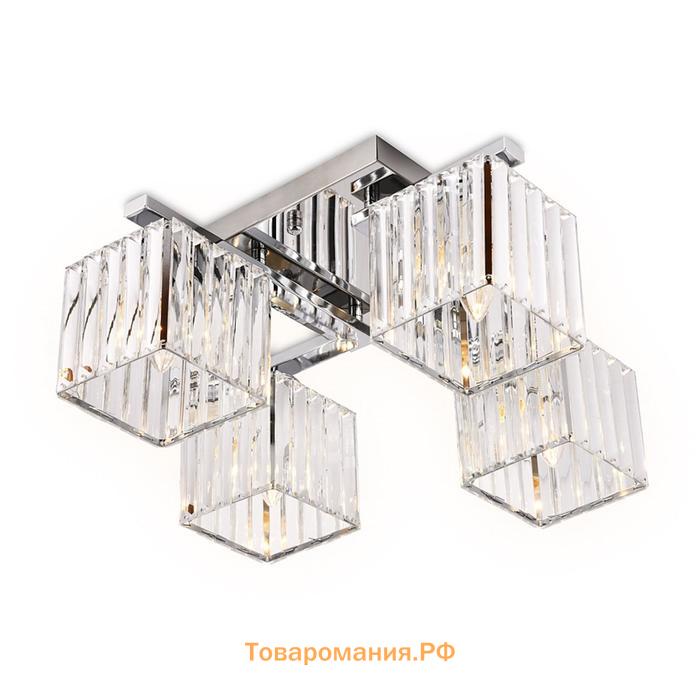 Люстра Ambrella light Traditional, 4x40Вт E27, цвет хром