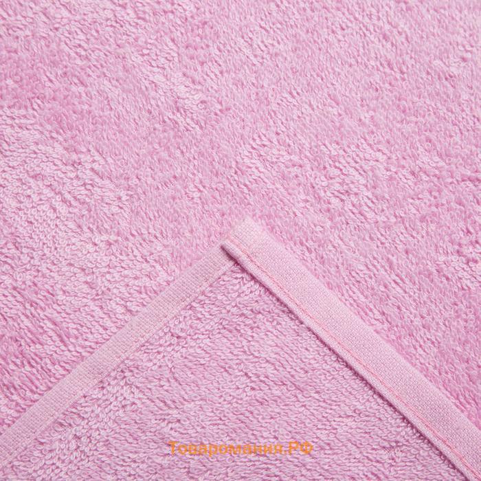 Полотенце махровое Экономь и Я 50х90 см, цв. розовый, 100% хлопок, 320 гр/м2
