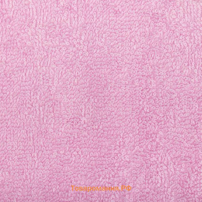Полотенце махровое Экономь и Я 70х130 см, цв. розовый, 100% хлопок, 320 гр/м2