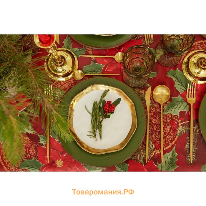 Скатерть новогодняя «Волшебный праздник» 145*260 +/- 2 см, 100% п/э