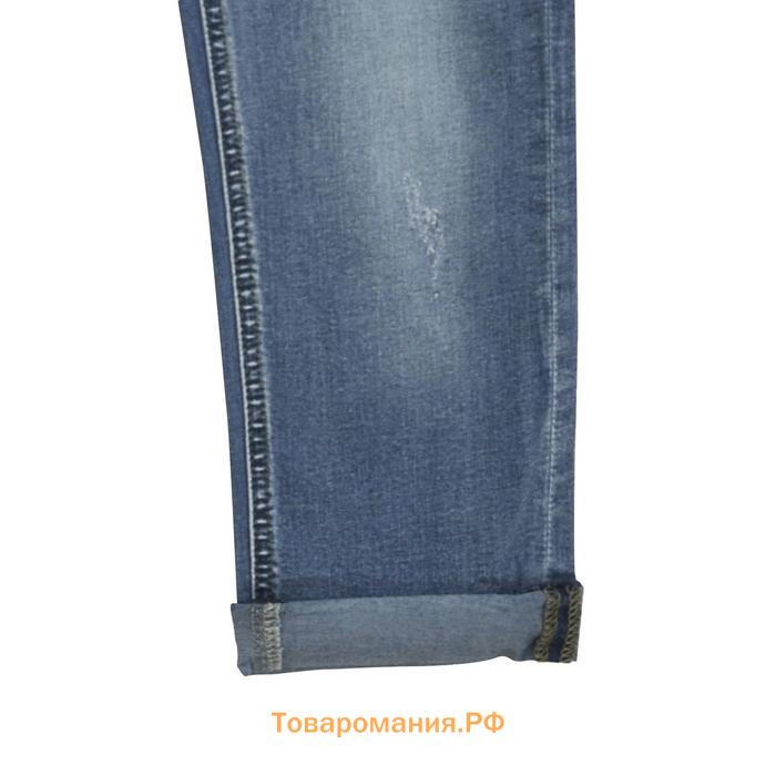 Полукомбинезон джинсовый для мальчиков, рост 104 см
