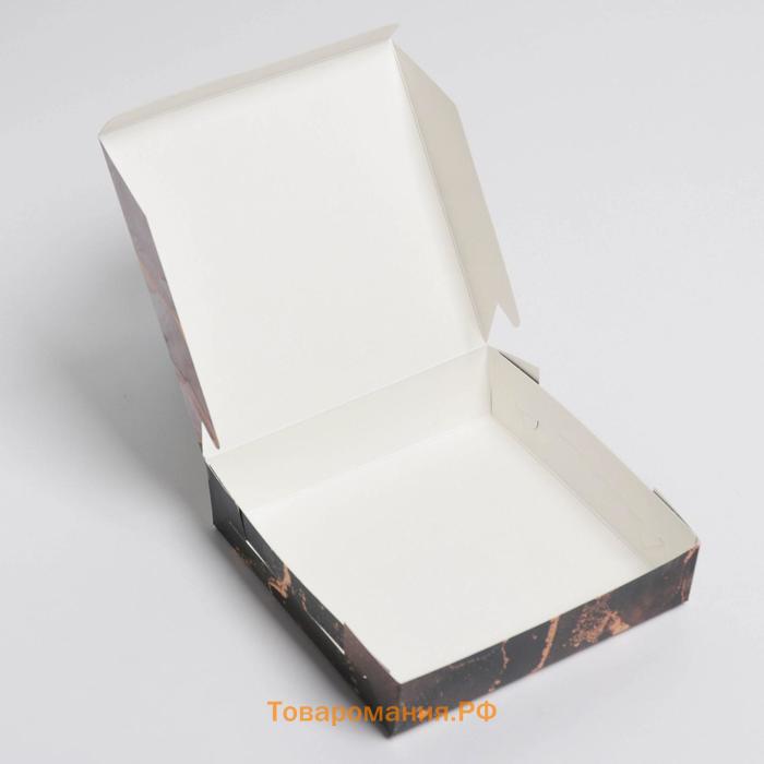 Кондитерская упаковка, коробка Present for you, 14 х 14 х 3,5 см