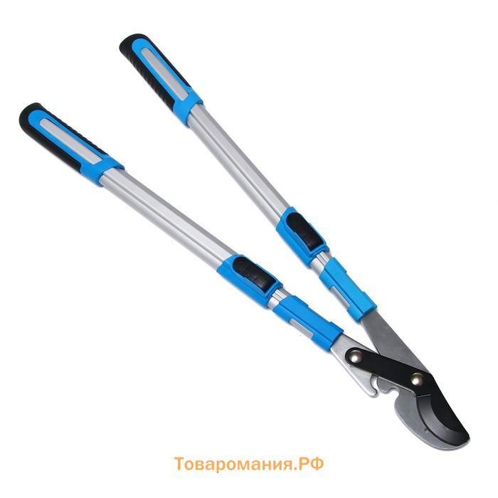 Сучкорез профессиональный, 26.4−37" (67.5−94 см), телескопический, с пластиковыми ручками, МИКС, Greengo