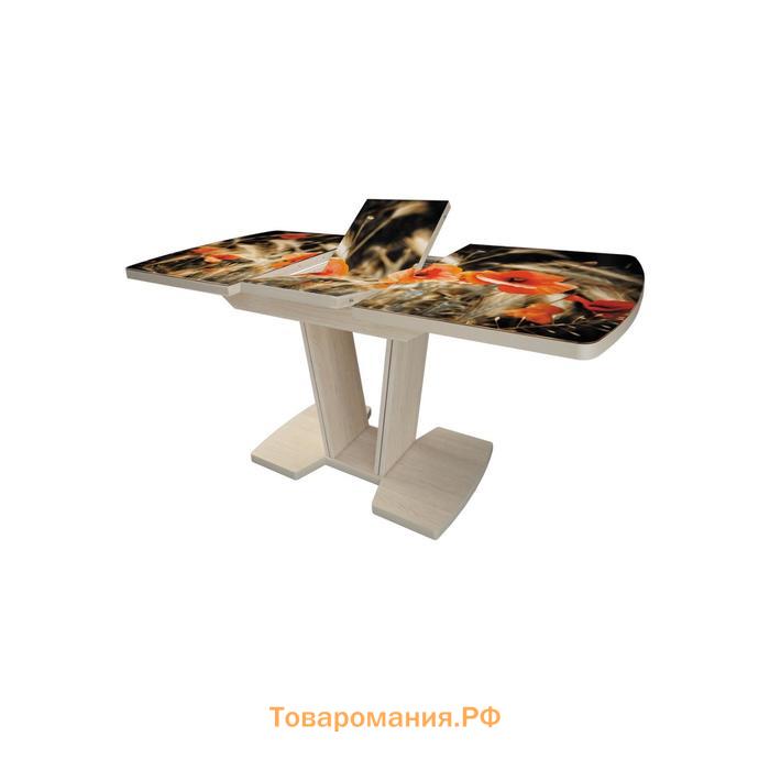 Стол раздвижной «Вектор», 1100(1450)×700×750 мм, матовый, цвет дуб сонома / 145327585