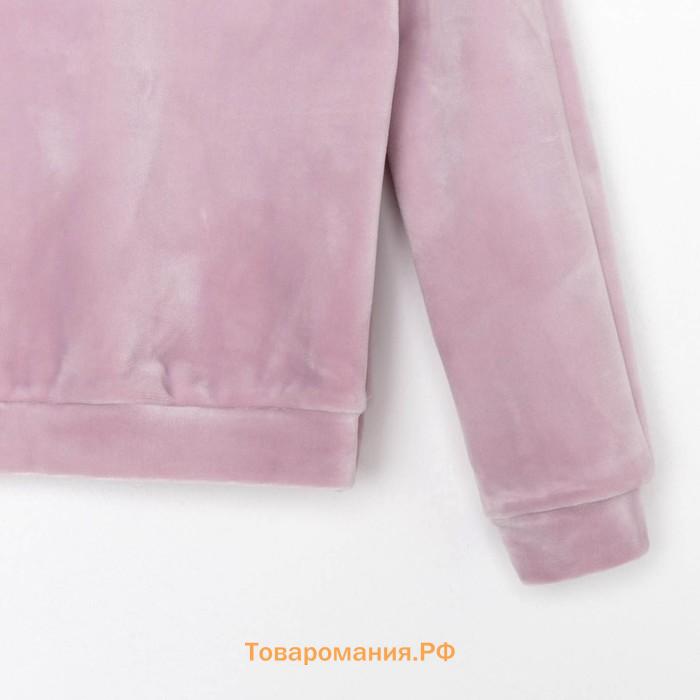 Костюм детский (толстовка, брюки) KAFTAN "Basic line" размер 30 (98-104см), лиловый