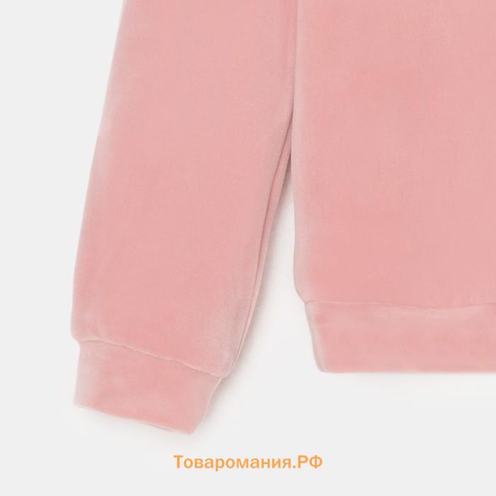Костюм детский (толстовка, брюки) KAFTAN "Basic line" размер 36 (134-140см), розовый