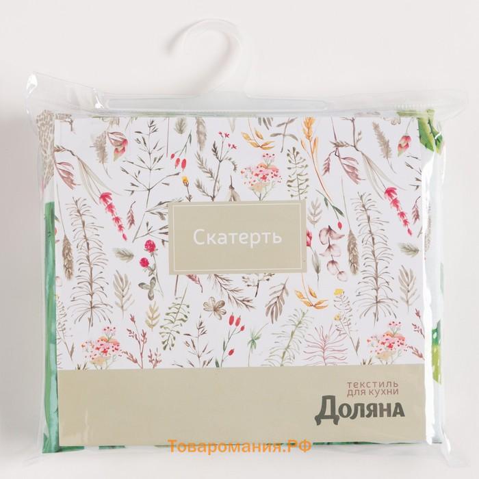 Скатерть Кактусы 145*300 см, 100% п/э