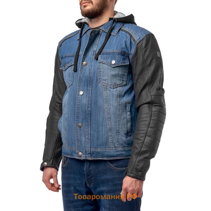 Куртка текстильная MOTEQ Groot, мужская, синий/черный, 4XL