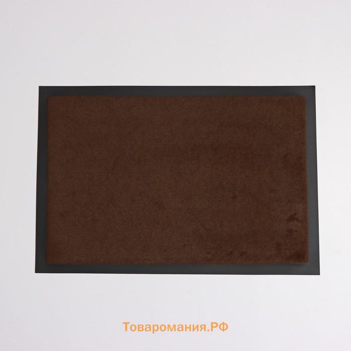 Коврик влаговпитывающий Tuff, 40×60 см, цвет коричневый
