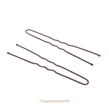Шпилька для волос (набор 10 шт) 8 см, бронза