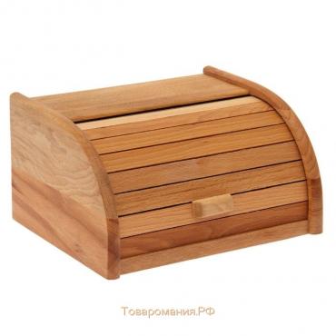 Хлебницa деревяннaя Премиум «Хозяюшкa», 29×22,5×15 см, бук