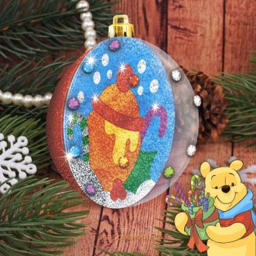Набор для творчества на Новый год "Новогодний шар-фреска" Медвежоннок Винни