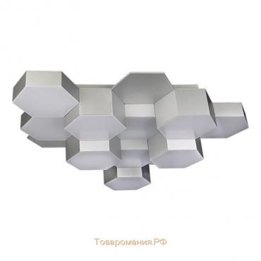 Люстра FAVO 60Вт LED 3000K серебро 59x58x12см