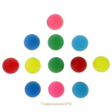 Набор мячей для настольного тенниса ONLYTOP, d=40 мм, 12 шт., цвет МИКС