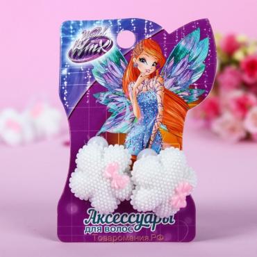 Набор резинок, белый бант, 2 шт "Блум", WINX