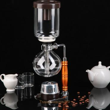 Габет (сифон) стеклянный для заваривания кофе «Колумб», 500 мл, 16×11×38,5 см
