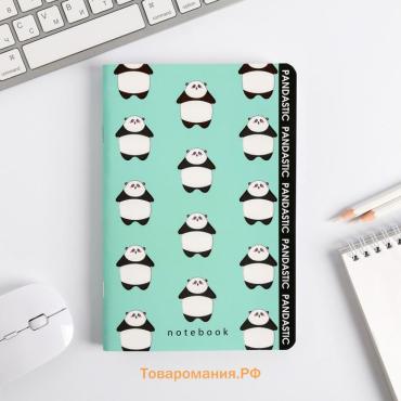 Блокнот А5, 48 л., в точку, обложка софт-тач, Panda