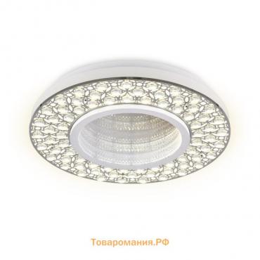 Светильник Ambrella light Ice, 102Вт LED, 7650лм, 3000-6400K, цвет хром, белый с ПДУ