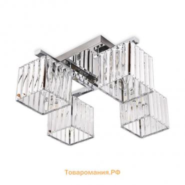 Люстра Ambrella light Traditional, 4x40Вт E27, цвет хром