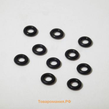 Кольцо силиконовое (разделитель), d= 4 мм (набор 10 шт.), цвет чёрный