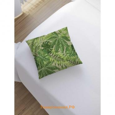 Наволочка декоративная «Зелень», на молнии, размер 45х45 см