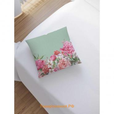 Наволочка декоративная «Цветы в подарок», на молнии, размер 45х45 см
